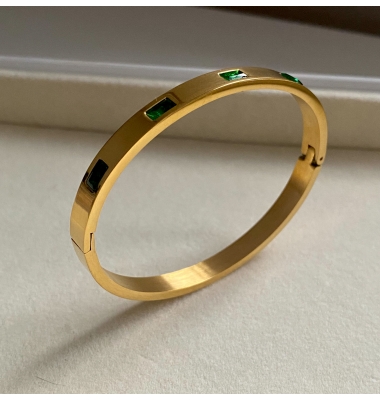 Valentina 18K gold plated bangle 