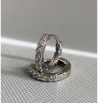 Nola 925 sterling silver mini hoops 