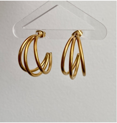 Judie multi later hoop earrings 