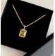 Olive gold plated pendant necklace 
