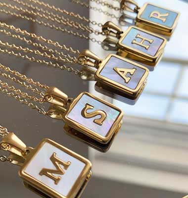 Alphabet Pendant Necklace 